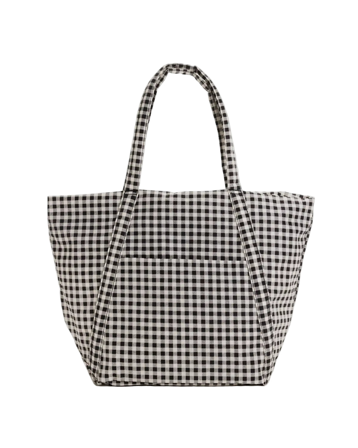 BAGGU Cloud Bag Black & White Gingham recycled nylon tote Knoxville